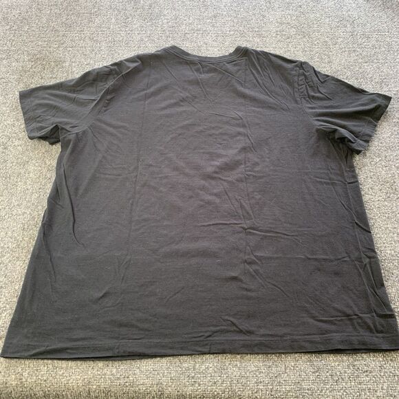 Nike T-shirt Mens XXL Nike Air Spell Out Short Sleeve Black Center Swoosh - Picture 2 of 9